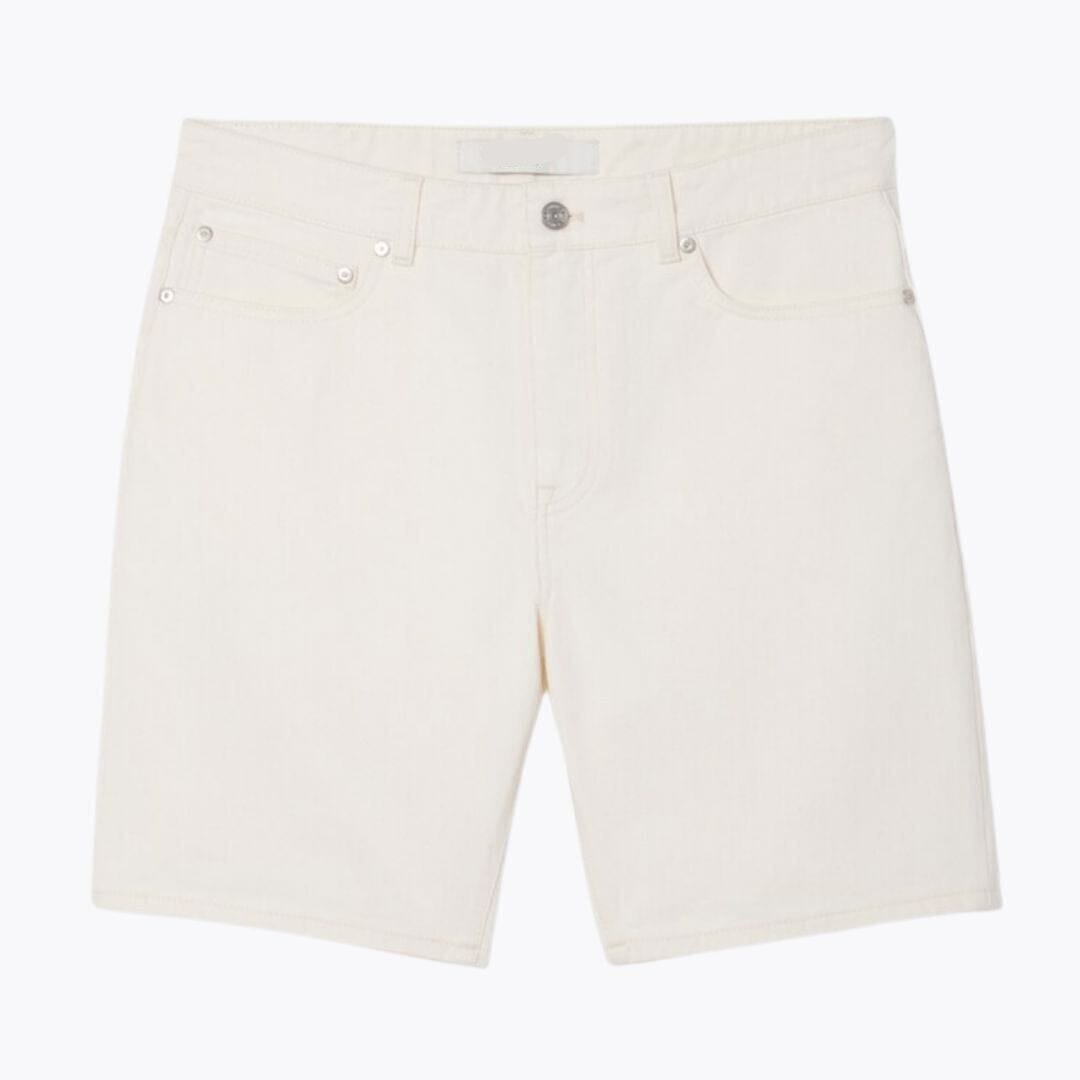 Straight Fit Denim Bermuda-Shorts Edelherr Weiß S 