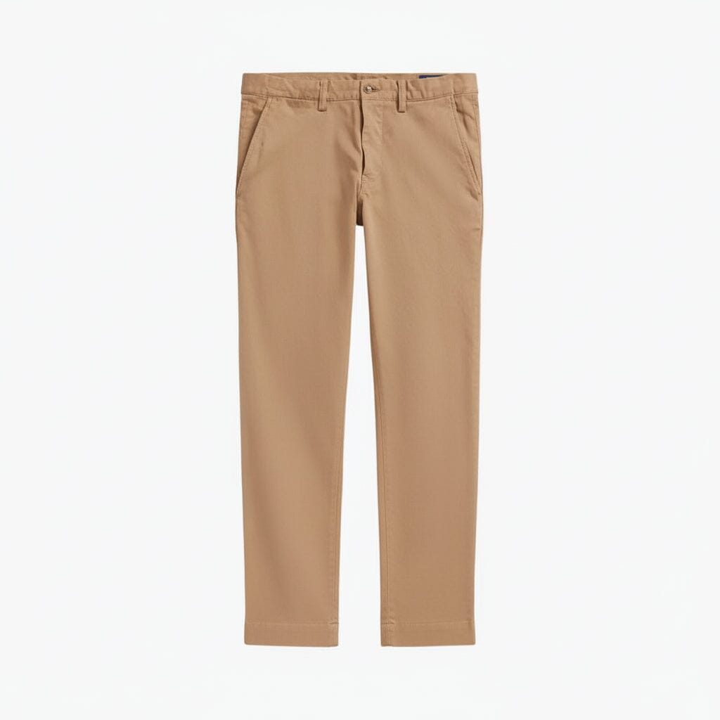 Stretch Straight Fit Chino-Hose Edelherr Khaki 28 