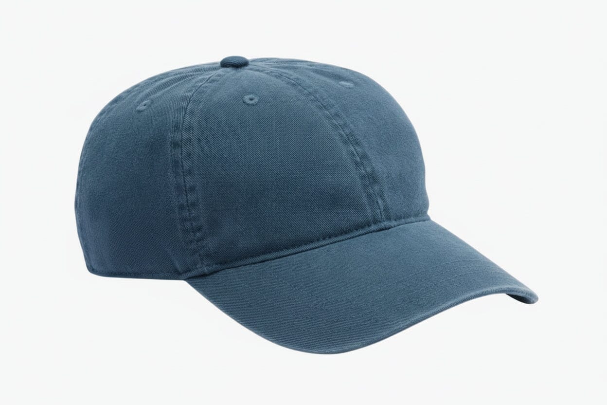 Washed Cotton Twill Cap Edelherr Mineralblau 