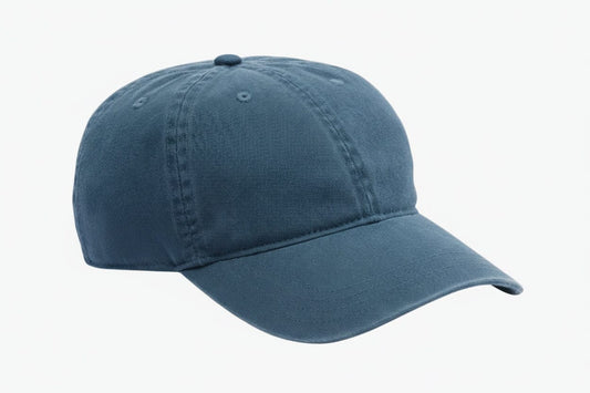 Washed Cotton Twill Cap Edelherr Mineralblau 