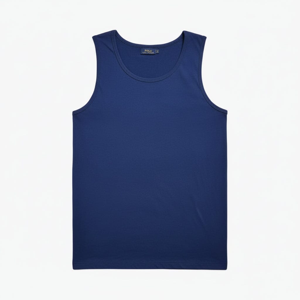 Washed Jersey Tank Edelherr Marineblau S 
