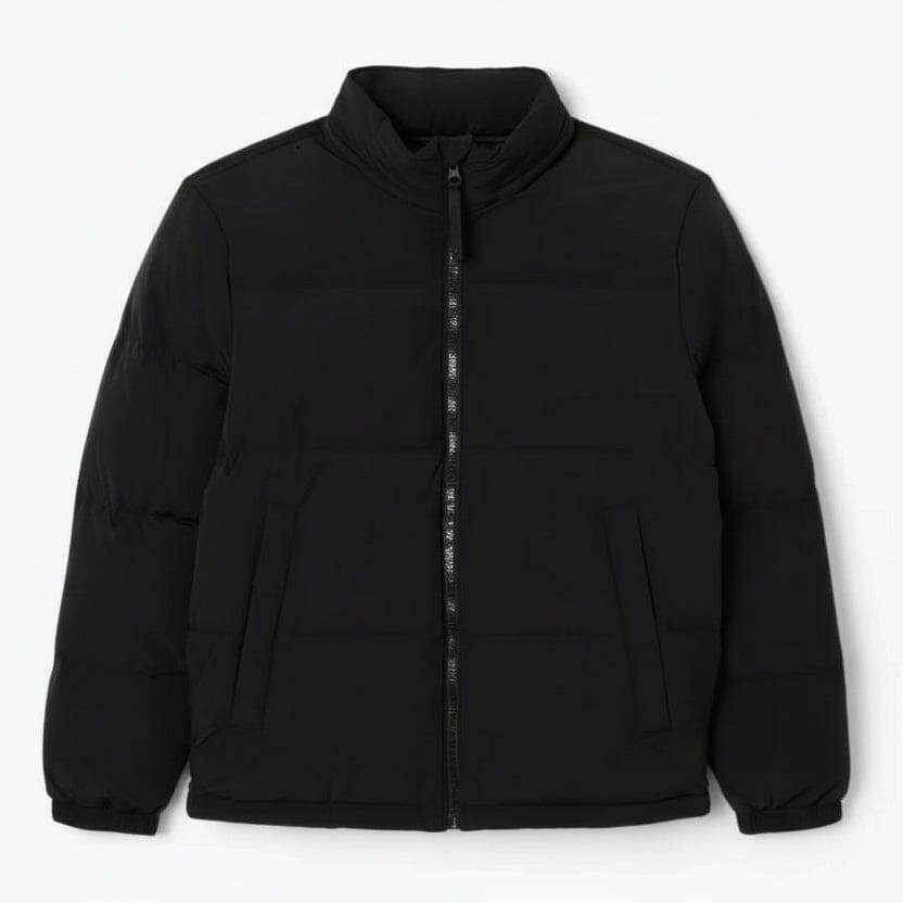 wasserabweisende Daunenjacke mit Kapuze Edelherr Schwarz S 