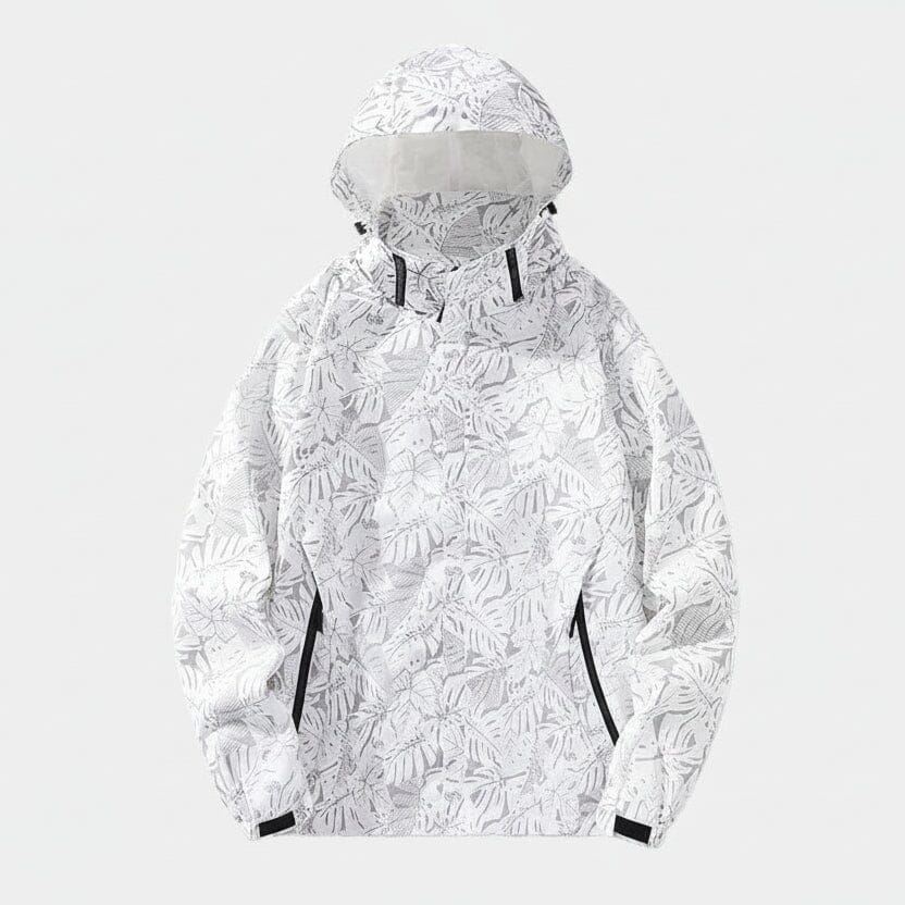 Wasserdichte Sportjacke Edelherr Weiß S 