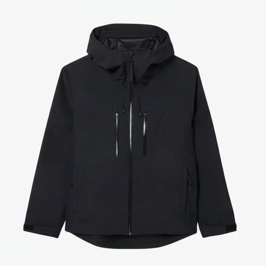 Wasserdichter und winddichter Parka mit Kapuze Edelherr Schwarz S 