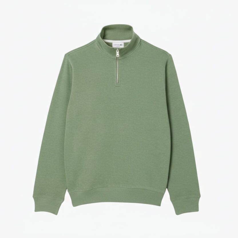 Zip-Up High Neck Sweatshirt Edelherr Grün S 