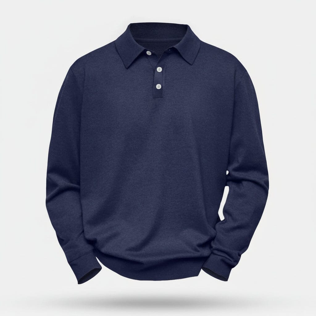 Zopfmuster-Wollstrickpullover Edelherr Marineblau S 